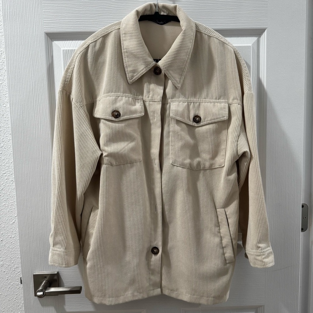 Beige Corduroy Jacket